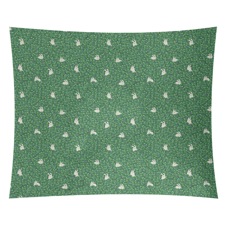 Tapisserie «Avicia Bunny Rabbit» par Katelyn Elizabeth, Intérieur / extérieur, H 51,5 po x l 60,5 po