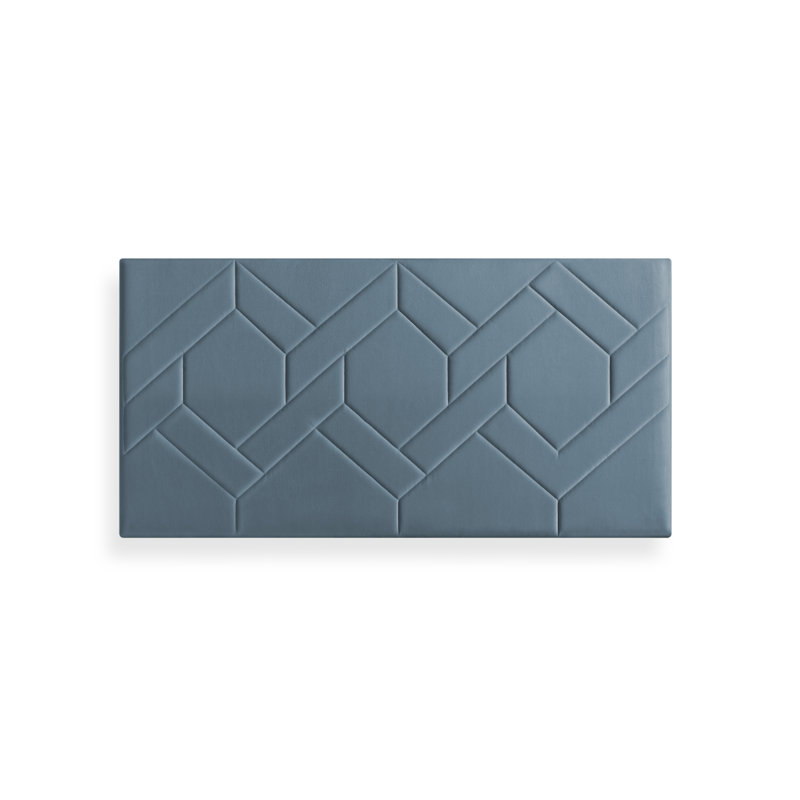 Upholstered Headboard, Dark Blue, Single (3')