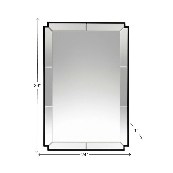 Davis Mirror Black, Black