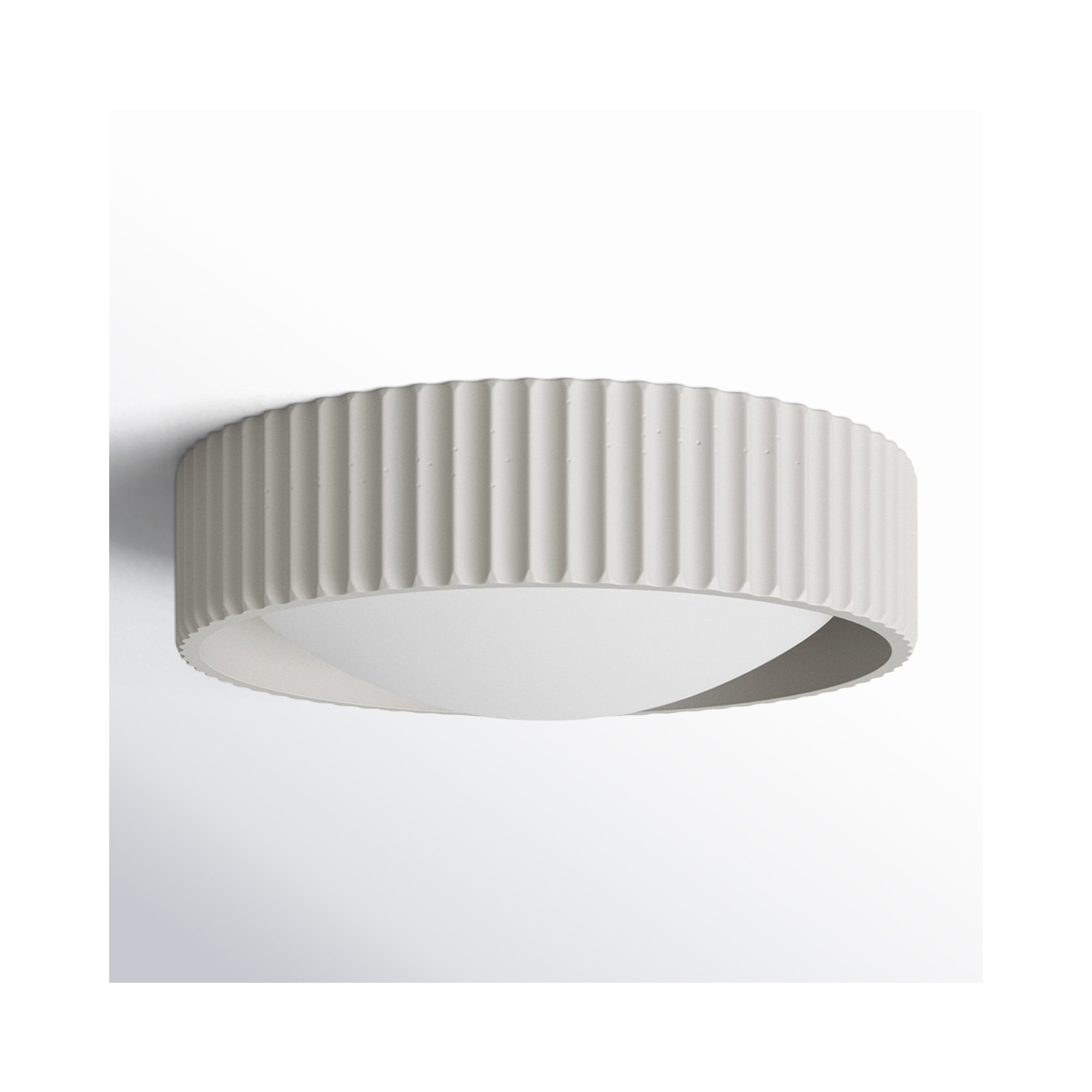Calcott Flush Mount, Chalk White