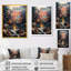 Arbre multicolore dans des tons bleus II - arbre, art mural-1140139-1140146