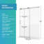 Porte de douche coulissante simple, porte de salle de bain sans cadre avec douche à l'italienne-121519420