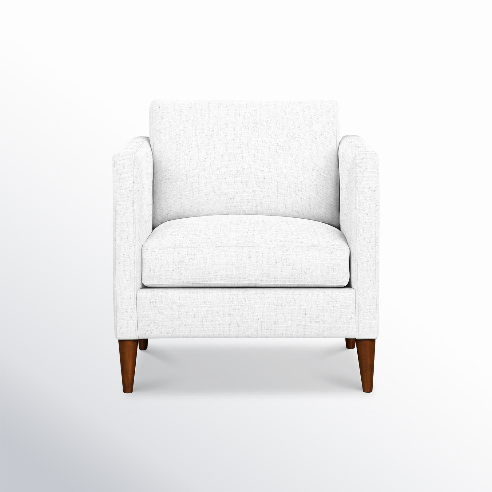 Clifford Armchair, Zuma White Textured Linen