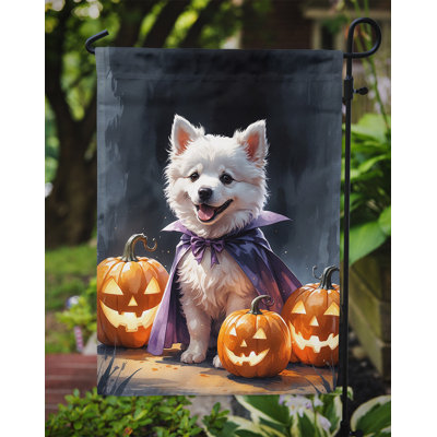 Drapeau de jardin chiot Halloween