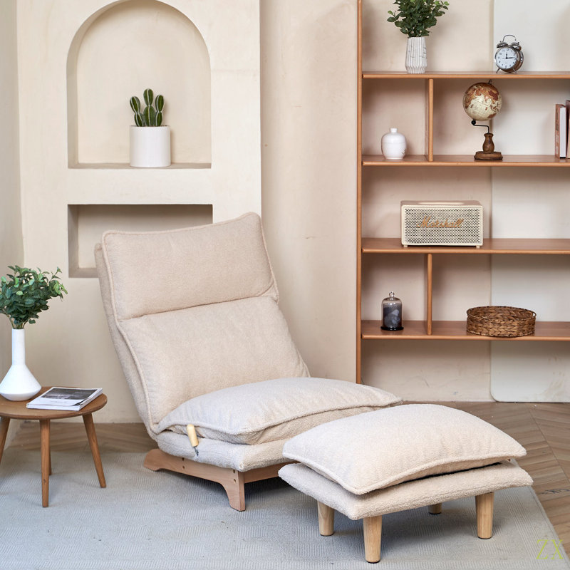 Lazy sofa balcony leisure chair bedroom sofa chair foldable reclining chair leisure single sofa functional chair 
