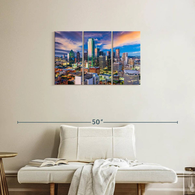 Horizon de Sireci, Dallas, Texas, H 20 po x l 33 po