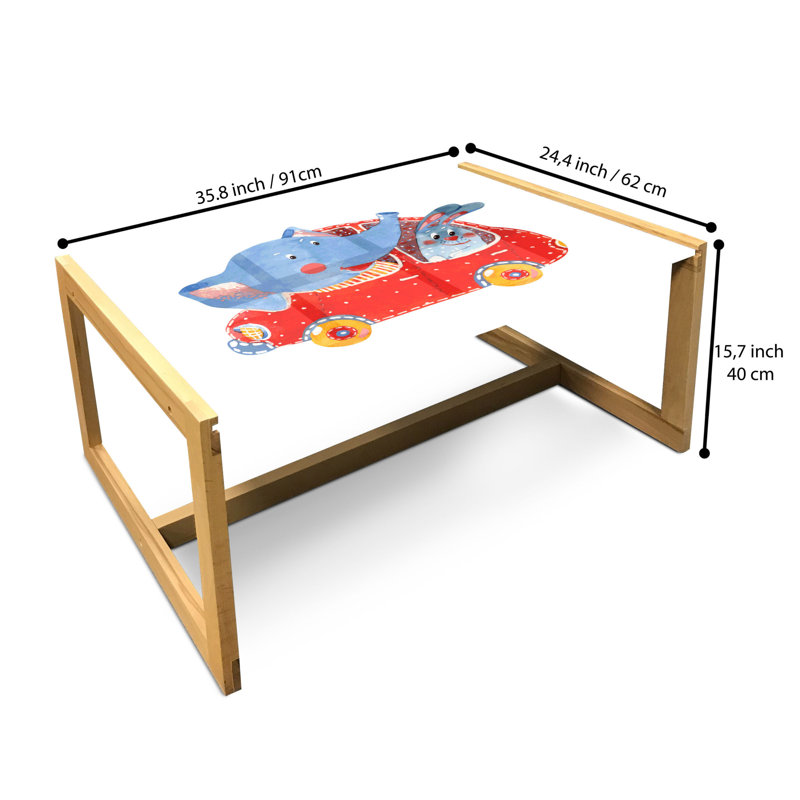 Jakoria Sled Coffee Table, 90cm H x 62cm W x 40cm D