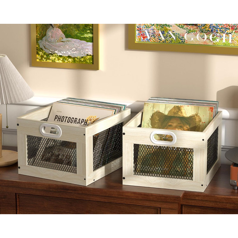 Caisse de rangement pour disque vinyle
