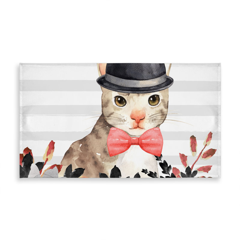 Cat Detective Gray Tablecloth | Indoor/Outdoor Home Decor