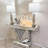 Uppsala Modern Silver Mercury Glass Table Lamp