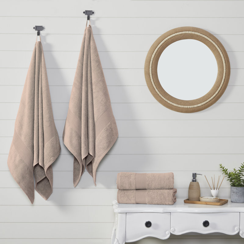 Evteka Plush Bath Towel, Beige