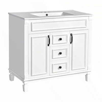Meuble-lavabo 36 po avec lavabo supérieur