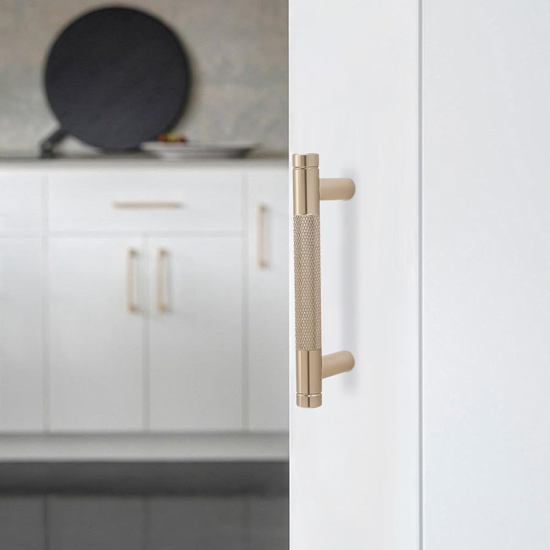 Paquet de 20 poignées d'armoire - Poignées de tiroir moletées - Quincaillerie de cuisine durable avec installation facile - Comprend les vis de fixation