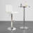 Swivel Upholstered Adjustable Height Counter Stool with Metal Frame-1301209997-1301220605