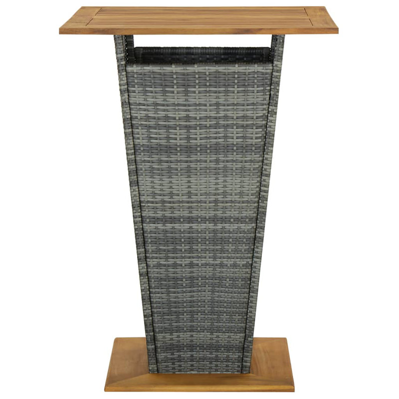 Ershel 4 Seater Rattan Conversation Set, Grey