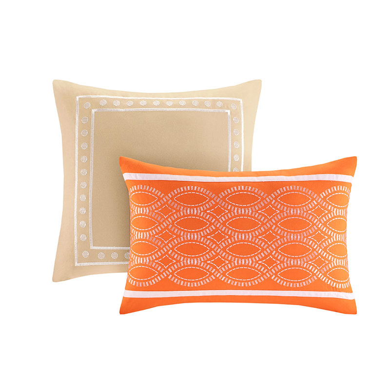 Édredon élégant en orange: double / grand, style double / grand avec: thème orange