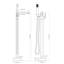 Single Handle Floor Mounted Tub Faucet-107558519