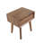 Ezechias 1-Drawer Acacia Nightstand