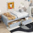 Solid Wood Bed with 2 Drawers-707220336