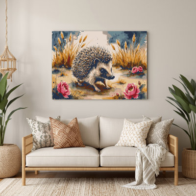 Wildlife African Hedgehog Brown Metal Wall Art