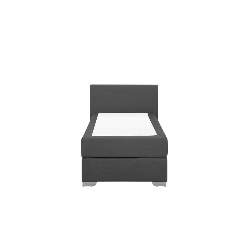 Garnich Upholstered EU Single - 90 X 200 Cm Bed with Mattress, Grey