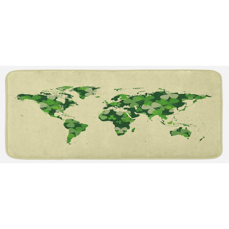 Tapis de cuisine world map