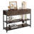 43.3" W 30.1" H Console Table With 3 Drawers and Open Storage Shelves-1903364929