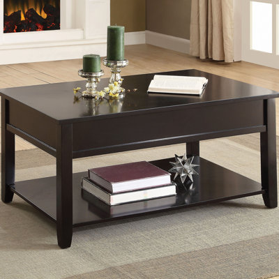 Table basse avec plateau relevable