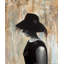 Audrey Hepburn avec grand chapeau - Art contemporain sur toile | Décoration