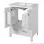 Meuble-lavabo de 24 po avec lavabo Comprend une tablette de porte à double couche, conception à fermeture en douceur-116858826