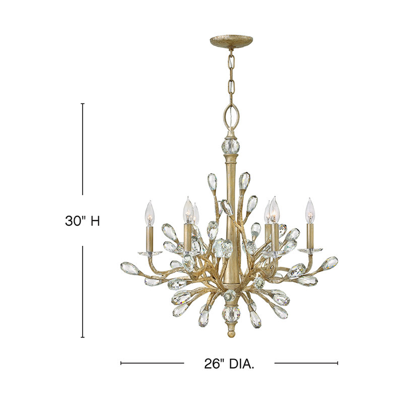Eve 6-Light Candle Style Classic / Traditional Chandelier