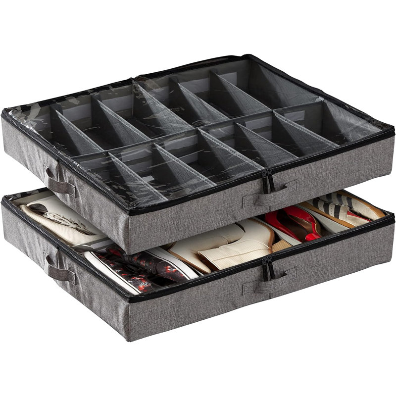 Latitude Run® Fabric Box, Gray