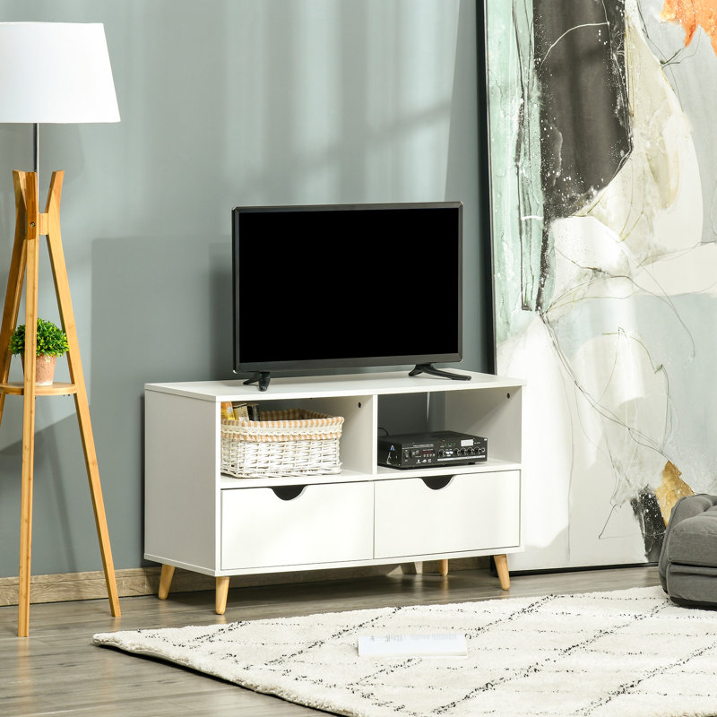Burton TV Stand for TVs up to 32", White