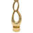Aluminum Abstract Decorative Object for Home or Office Decor Gold 32".