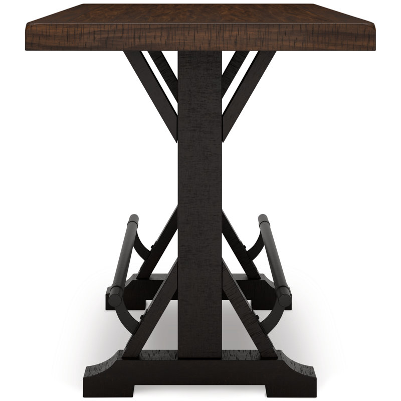 Valebeck 60" Brown and White Reclaimed Wood Counter Height Dining Table