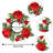 4Pcs Mini Rose Candle Rings Wreath-1393975067
