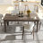 106.3 Inch Large Extendable Dining Table