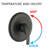 Wall Mounted Shower Tub - Matte Black. High Dual Faucet. 7 Spray Modes For Peaceful Shower. All Metal Structure. 1.8 Gpm Flow Rate. 59" Hose Length. 1/2" Connection System With Black Spout. 2 In 1-127299582