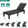 Alizay 74" Long Outdoor Resin Reclining Chaise Lounge