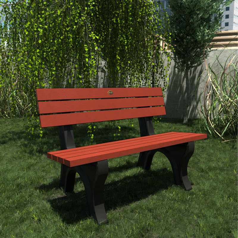 Swing Outdoor Bench, Red
