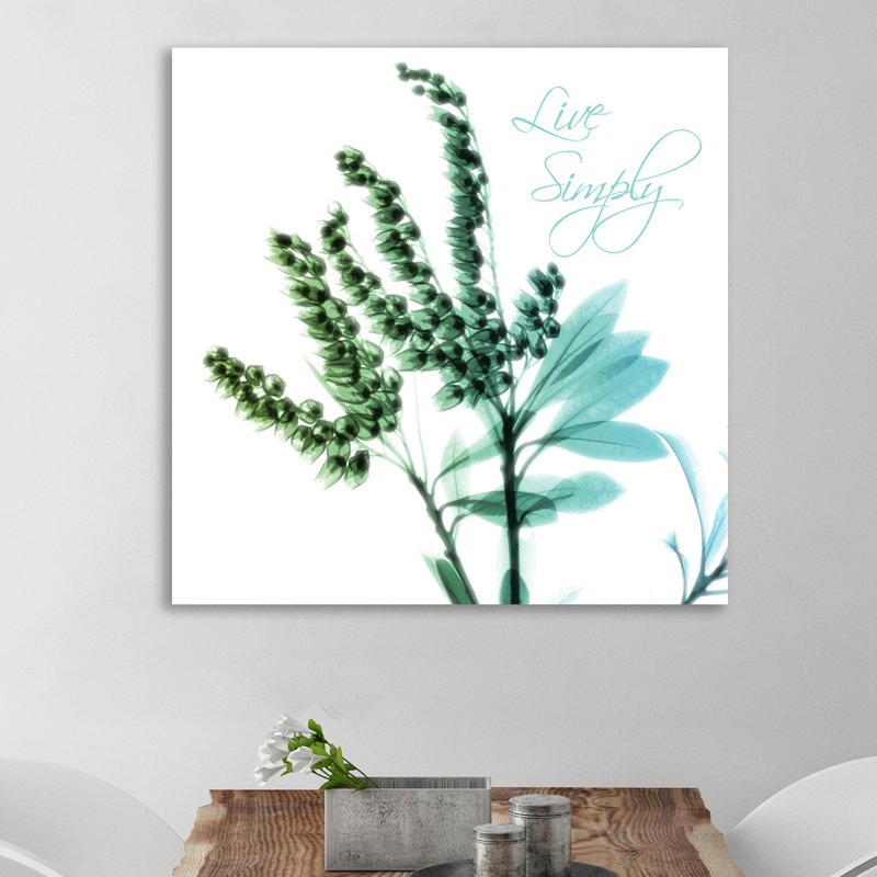 Live Simply - Wrapped Canvas Print, 76 cm H x 76 cm W