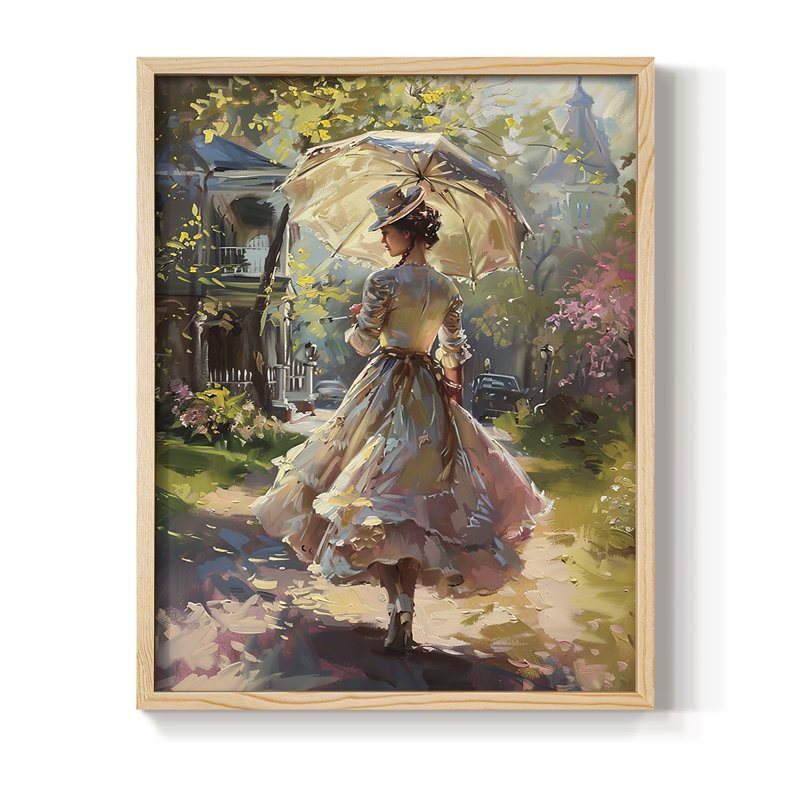 «WOMEN Series DCCX», reproduction encadrée - bois massif, Naturel, H 11 po x l 9 po