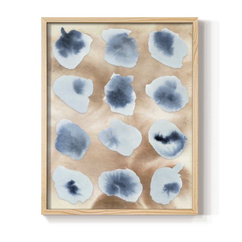 Tiled Serenity Fragments II Framed Print - Solid Wood, Natural Framed, 11" H x 9" W