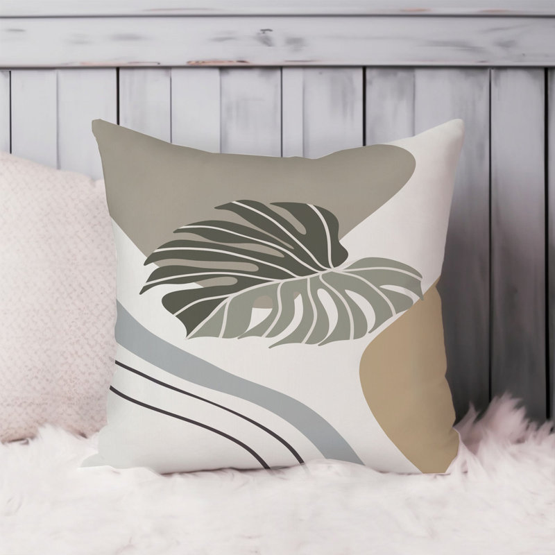 Botanical Leaf II Botanicals Monstera Leaf Bohemian, 16" x 16"