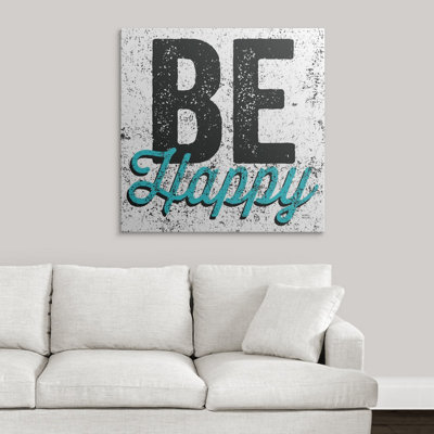 «Be Happy» par William, art textuel