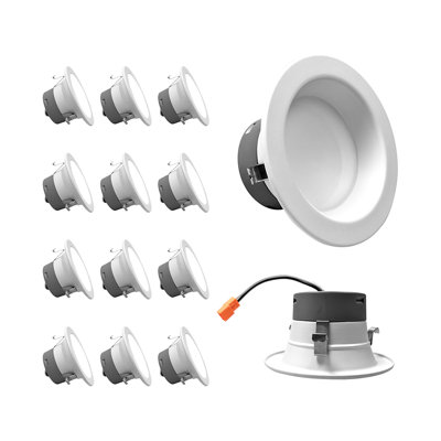 4'' 7.9 Watt Dimmable Air-Tight LED Retrofit Recessed Lighting Kit