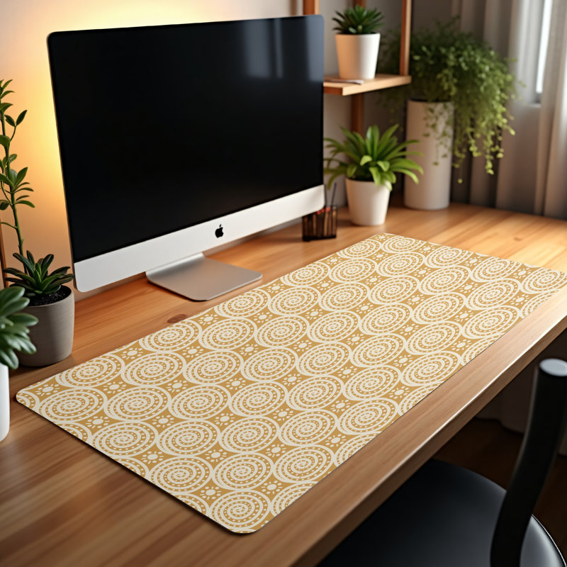 Polyester Desk Pad, 14.4x12.1