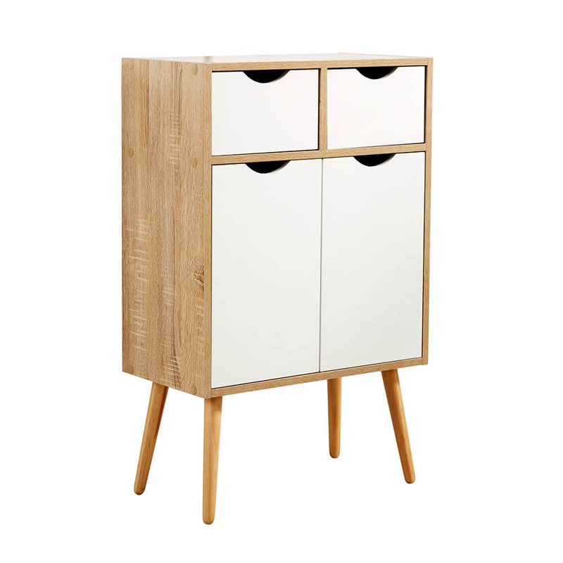 Kennedy 56Cm Wide 2 Drawer Sideboard, Oak