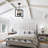 6-Light 14.9" Matte Black Geometric Cage Chandelier, Modern Farmhouse Pendant Light for Dining Room Living Room Foyer-1782740200