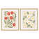 Red Barrel Studio® Embroidery Florals A S/2 Framed On Print 2 Pieces by ...